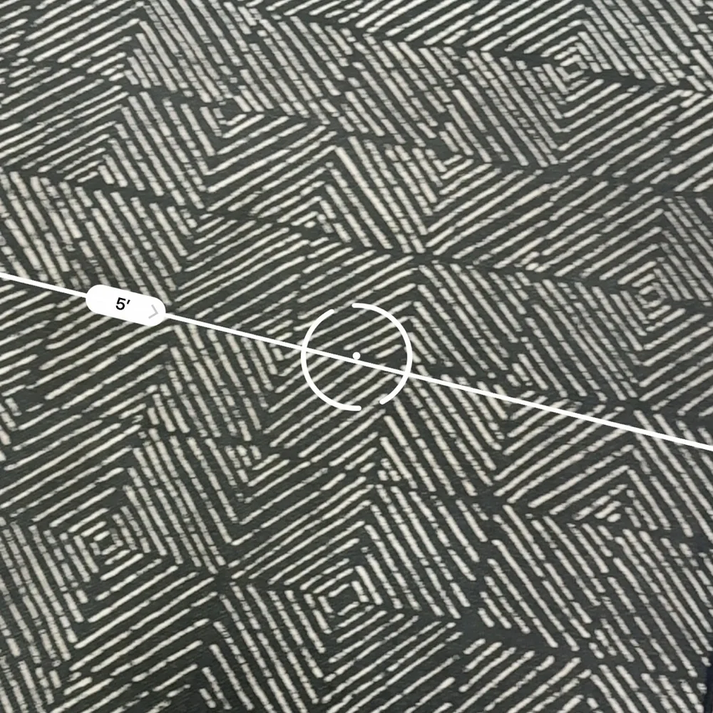 Geometric Black and Gray Area Ruggable cover plus mat EUC